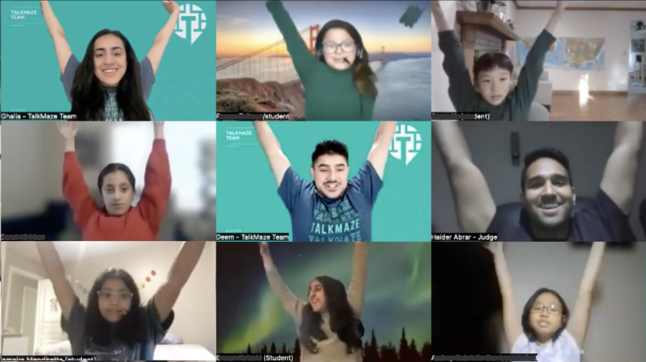 SpeechMaze competition moment